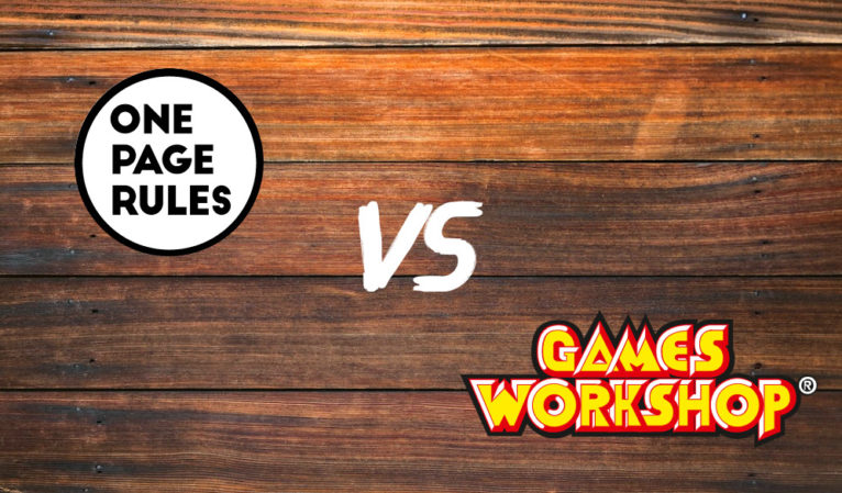 One Page Rules vs Games Workshop