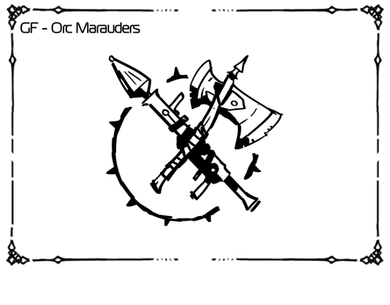 Grimdark Future - Orc Marauders von One Page Rules